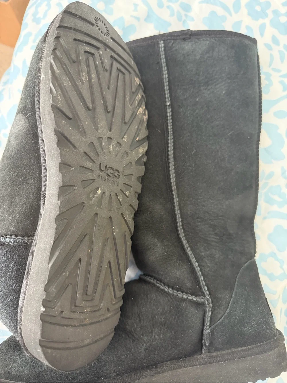 Like New Original Vintage Ugg Australia Classic Tall Boot- Black size 10 / 41
